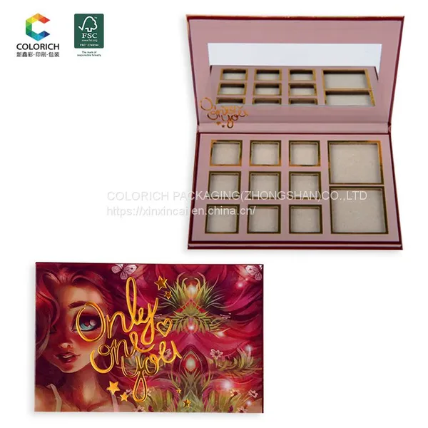 Wholesale 24 DIY Pigment Empty Magnetic Luxury Eyeshadow Palette Empty Makeup Color Custom Private Label Eyeshadow Palette photo-2