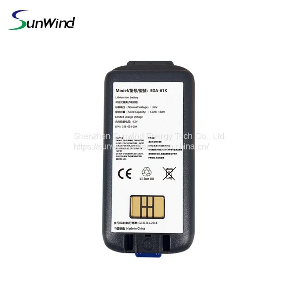 3.6 V 6800mAh Handheld Computer Battery Pack for Honeywell EDA61K Keyed Mobile Computer Battery