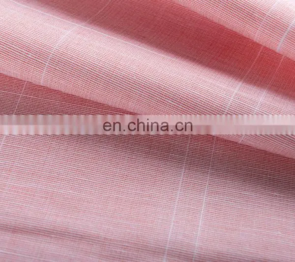 High Quality Cotton Linen Stripe Slubbed Custom Fabric for Garment photo-3