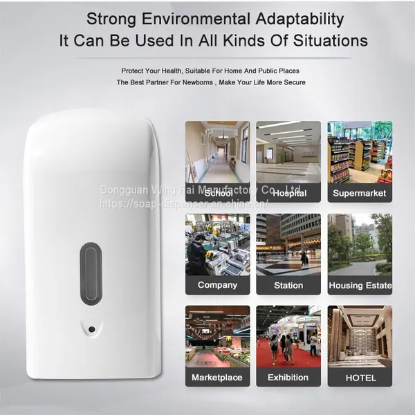 Commercial 1000ML Wall Mounted Large Capacity Automatic Hand Sanitizer Liquid Soap Dispenser photo-2
