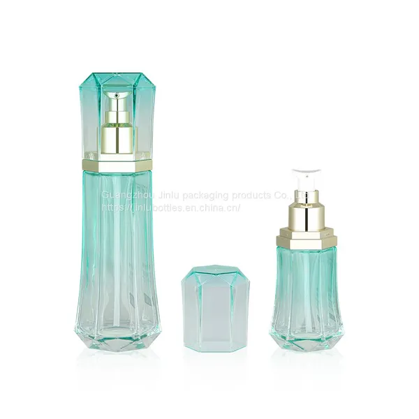50g Hexagonal Cream Bottle 40ml Full Cover Liquid Foundation Glass Bottle 120ml Hexagonal Press Lotion Bottle photo-3