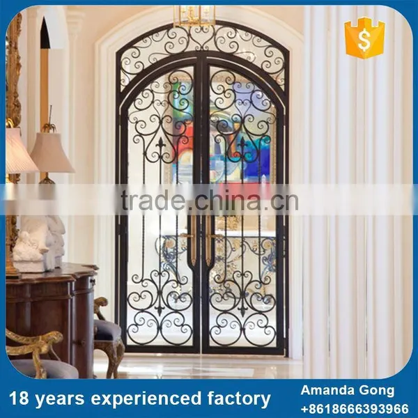 Cheapest Price Galvanized Used Wrought Iron Metal Doors photo-5