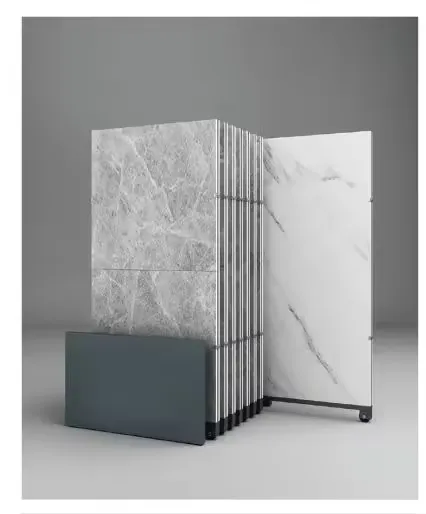 Push Pull Ceramic Tile Display Stand Showroom Display Racks