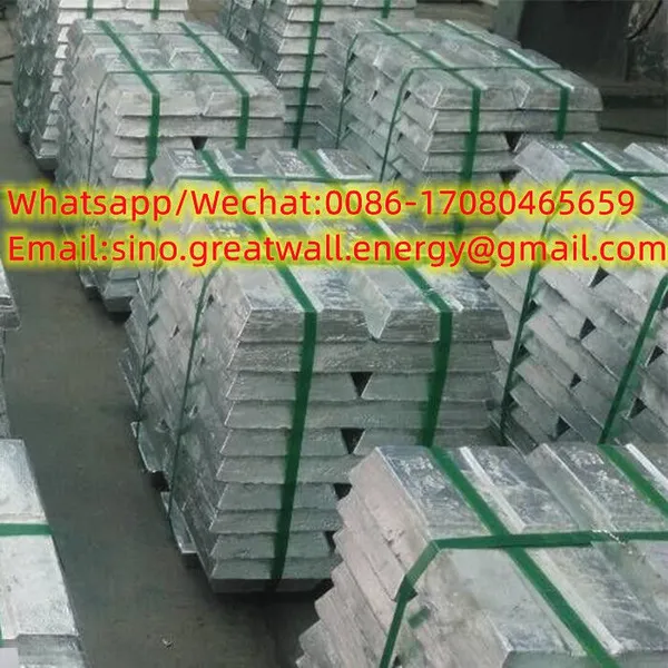 99.994% High Purity Lead Ingot China High Pure Lead Ingot and High-Quality Lead Plate for Battery