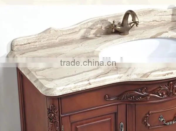 European Style Classic Bathroom Cabinet, Bathroom Corner Vanity Cabinet photo-3