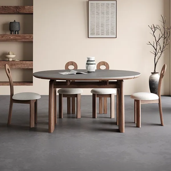 Folding Solid Wood Dining Table photo-4