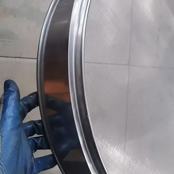 Stainless Steel Round Sieve Chinese Medicine Screen Sand Ultra-fine Filter Screen Standard Sample Screen photo-4
