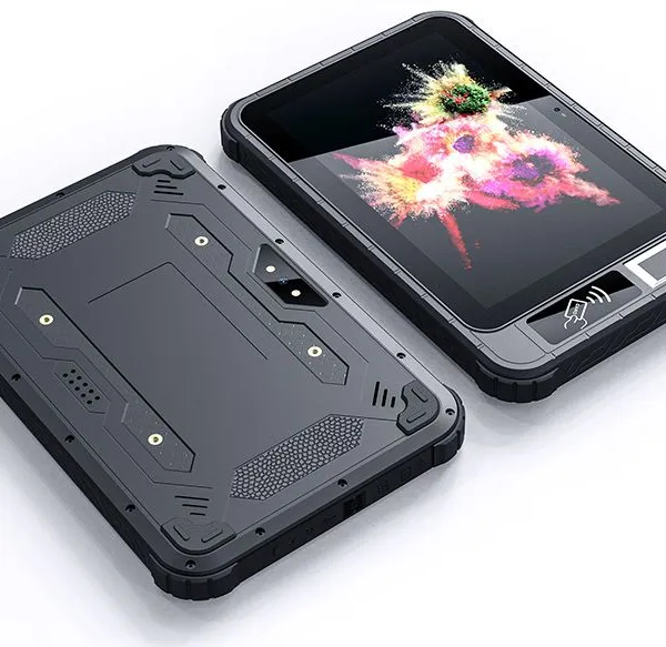 HR819 HiDON Factory 8'' 4G+64G/6GB+128GB Android 11 GMS IP65 Nfc Scanner Rugged Tablet Waterproof Pads Rugged Tablets Pc photo-2