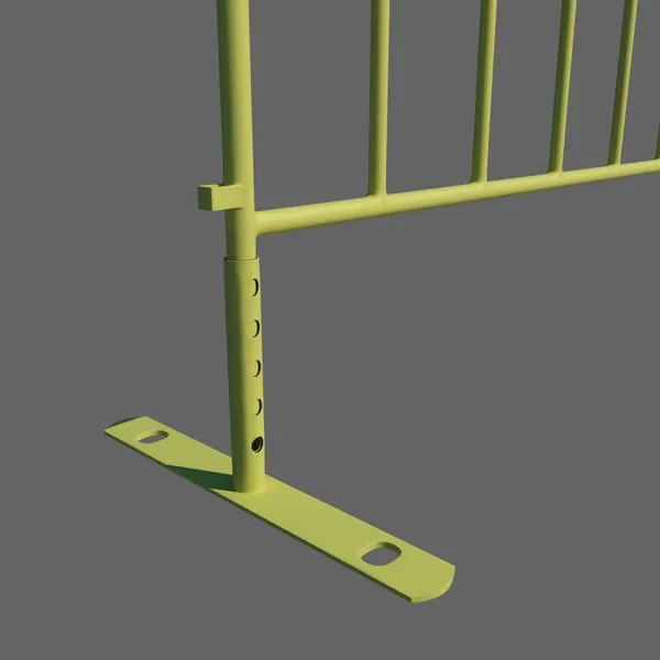 Durable Galvanized Steel Barrier Both Curved Feet Rugged Welded Steel Construction Crowd Control photo-2