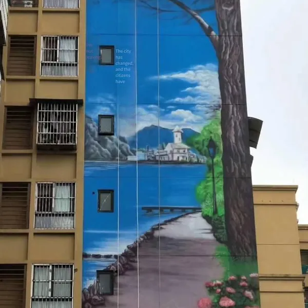 Fuyang Spider-man High-altitude Colorful Murals, Colorful Paintings on Cooling Towers, Chimneys and Cooling Towers, Wall Paintings on Flyovers and Exterior Walls photo-3