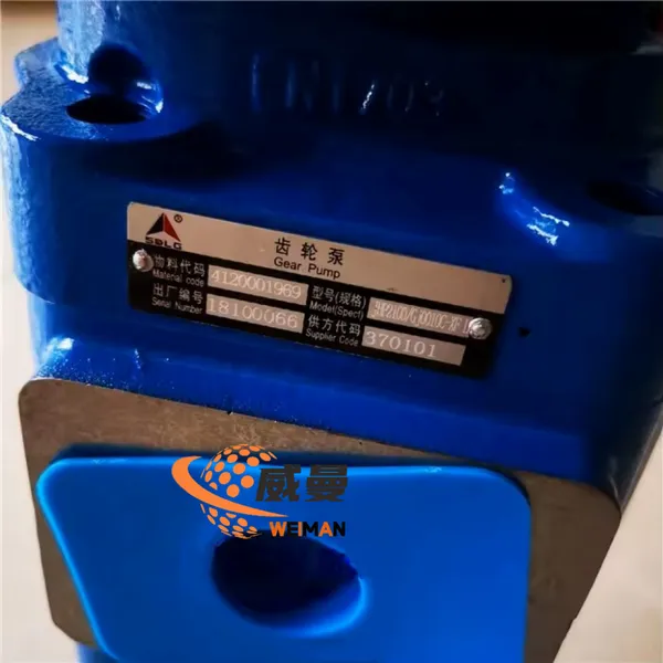 Bomba de engrenagens original SDLG 4120001969 JHP2100/Gj0010C-XF para peças de reposição de carregadeira LG958L.