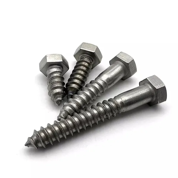 Blue White Zinc DIN 571 Hexagonal Lag Screws Grade 4.8 photo-4