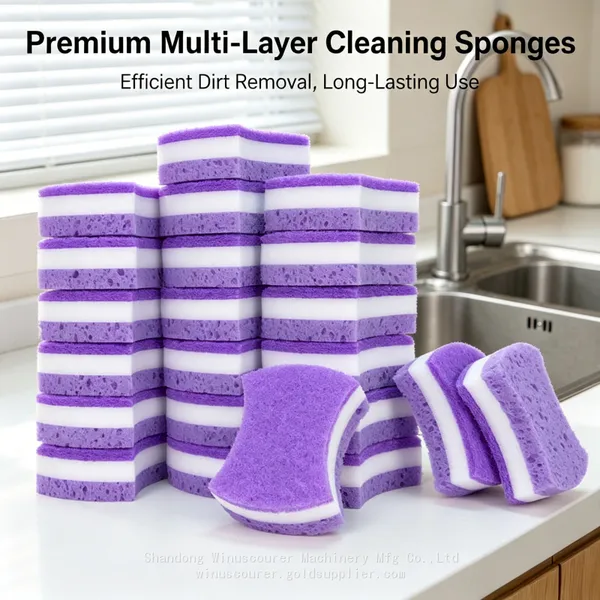 Éponge de cuisine super absorbante, éponge à récurer double face pour un nettoyage rapide