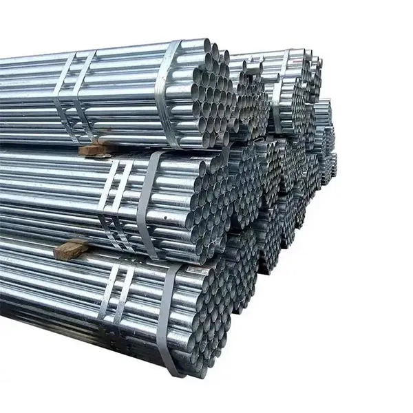 Supply Threaded End Galvanized Steel Pipe GI Pipe Anti Rust Galvanized Tube with Plastic Cap