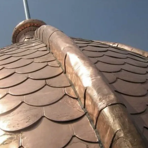 Copper Roofing Panels 0.7mm, 1-Year Warranty, Mill Test Report Provided, Free Sample Available