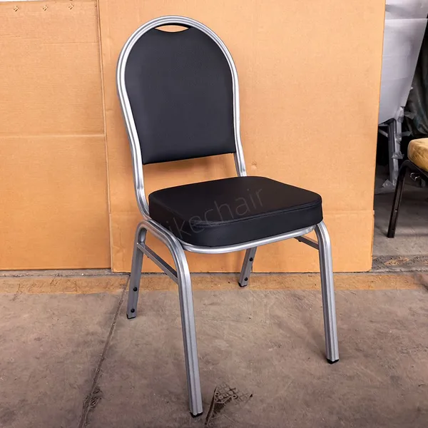 Best Selling Stacking Metal Frame High Density Foam BS 5852 TUV Certified 250kg Load Banquet Chair photo-5