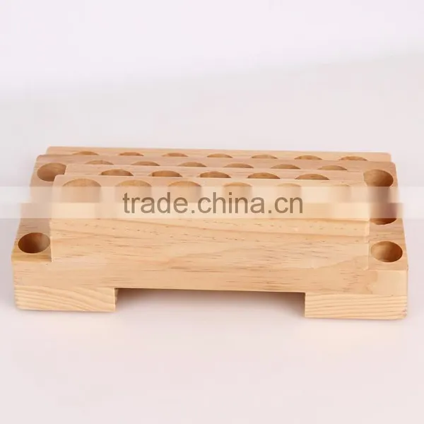 FSC Art Minds Shabby Chic Style Solid Pine 4 Tiers Handmade Essential Oil Display Rack Holder 46 Bottles for 5-15ml Wood Racks Quality Choice photo-2