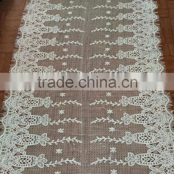 2016 Embroidery Fabric Polyester Full Lace Milk Silk Water Soluble Lace Fabric For Garment Accessory photo-5