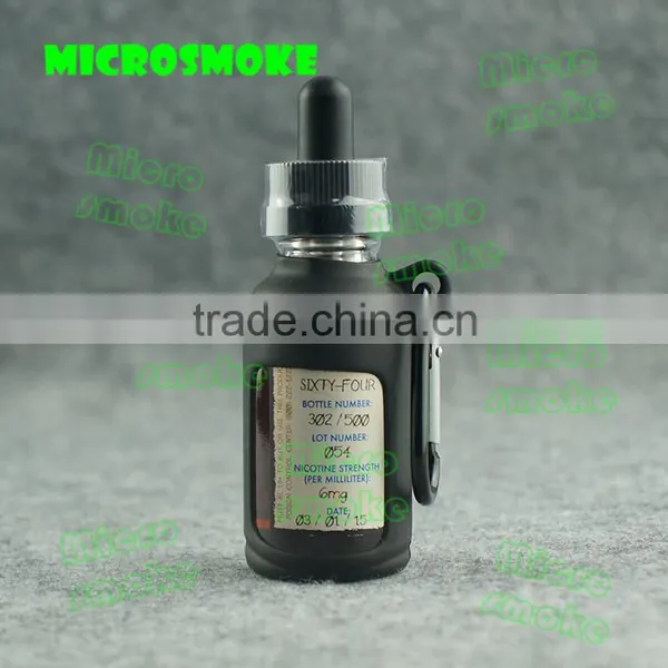 China e Liquid Bottle With e Liquid Glass Droppers Silicone Case/skin/sleeve/cover/box for 30ml Black e Liquid Bottles photo-4
