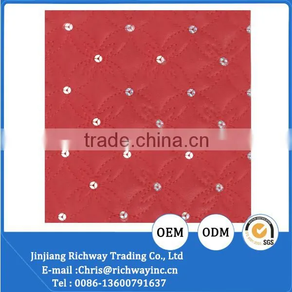 Embroidery Shoes Special Material of pu Leather Sequin Fabric photo-3