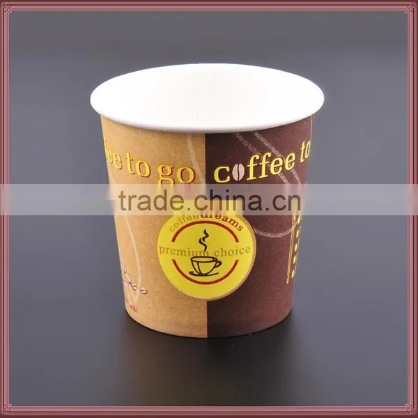 Custom Logo Printed Disposable Single Wall Coffee Paper Cups With Lids photo-4