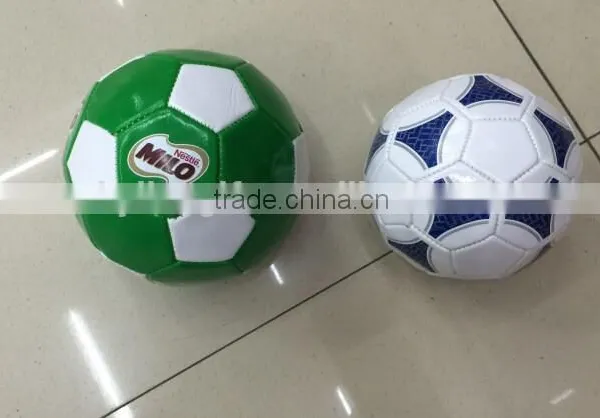 China Wholesale Customized PVC Stitched Matte+Metalic Soccer Ball/ Football photo-5
