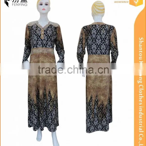 Milk Silk Lady Maxi Islamic Muslim Kaftan Abaya Long Sleeve Abaya
