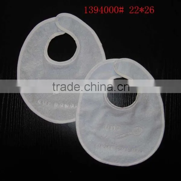 Cotton Infant Bibs With Hook and Loop