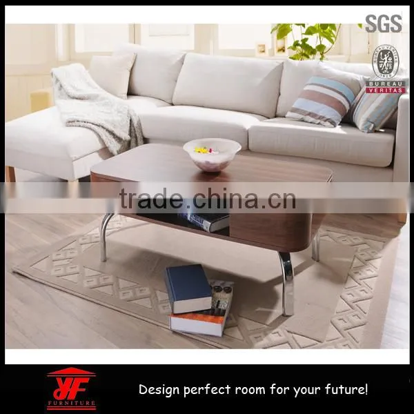 Amazon Living Room Furniture Wooden Coffee Table With Drawers Design photo-2