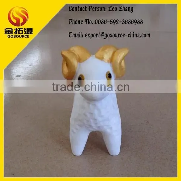 White Stone Goat Statue for Sale photo-2
