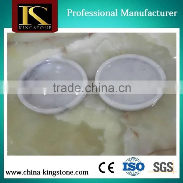 Tableware Carrara White Marble Coaster