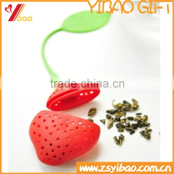 2015 Fashion Tool Silicone Strawberry Lemon Pear Shape Tea Infuser photo-2