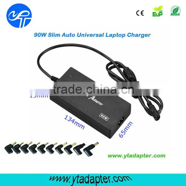 90W Ultra-Slim Automatic Multiple Output Power Adapter With 10 Tips