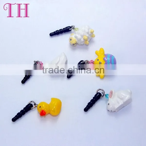 Best Selling Decorative Eco-friendly Resin Anti Dust Plug Charm photo-2