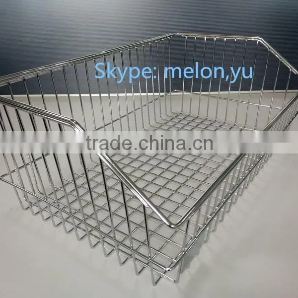 Chrome Wire Basket for Hospital and Chrome Hospital Basket/Wall Panel Basket photo-2