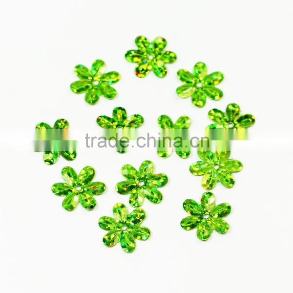 Bulk Green Color Flower Loose Sequin in 2014 New Design photo-2