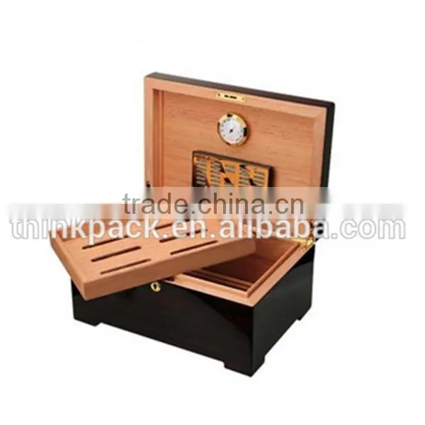 Spanish Cedar Unfinished Wooden Cigar Humidor Box photo-2