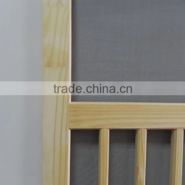 5-Bar Solid Pine Wood Screen Door photo-3
