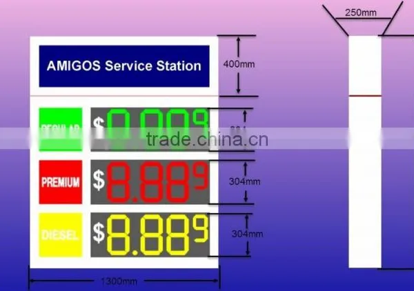 Gas Station Led Price Sign/outdoor Four Number Led Gas Price Sign Xxx Moves photo-3