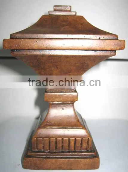Bronze Flame Curtain Rod Finials Decorative Curtain Rods And Finials photo-5