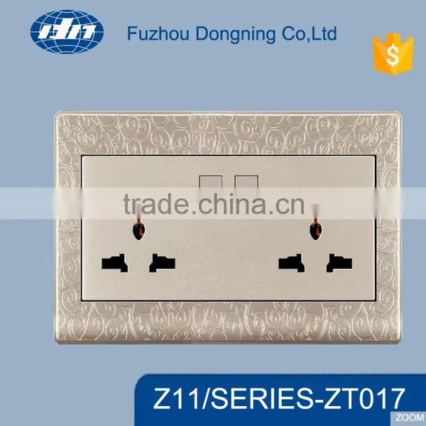 Double 13A Switch Socket/twinelectrical Wall Switch and Socket ZT017
