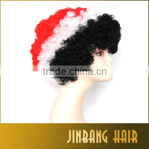 2016 Hot Selling Cospaly Wig Olympics Football Fans Cheering Wig All Country Flag Wigs photo-4