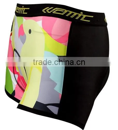 In Stock Sublimation Lady's Cycling Under Shorts,Women Mens Compression Cycling Shorts photo-2
