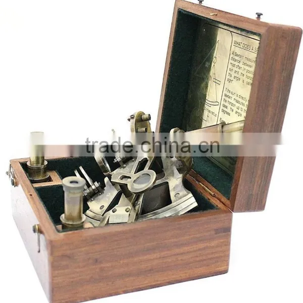 Beautiful Vintage Nautical Brass Sextant -home Decor Sextant -gifted Sextant 1038 photo-2