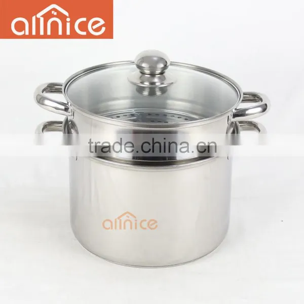 American Pasta Cooking Pot Stainless Steel Steamer Kitchen Pot photo-2