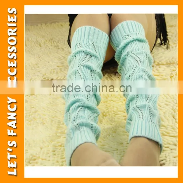 Black Leg Warmer Wholesale Available Sexy Leg Warmer Hollow Knit Lace Button Boot Sock Leg Warmers PGLW-0002 photo-4