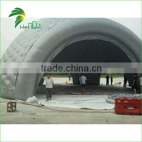 Big Inflatable Grey Dome Tent , Inflatable Outdoor Use Double Pvc Tent photo-2