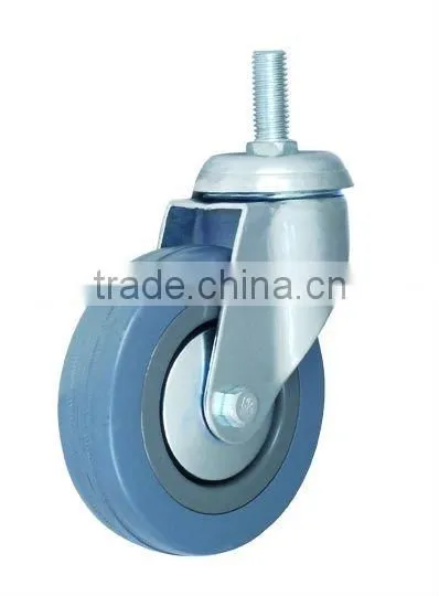 Gray Rubber Swivel Caster Wheel for Furniture