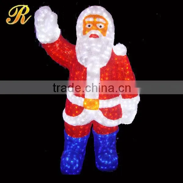 Fiberglass Santa Claus Led Outdoor Statue photo-4
