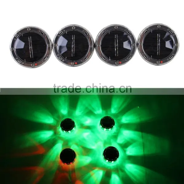 4 Pcs/Lot Universal Car LED Solar Energy Colorful Wheel Centre Hub Flash Light With Remote Control Quality Choice
